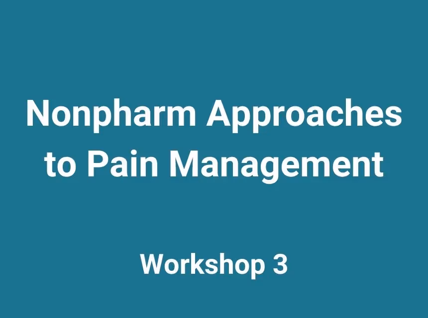 Nonpharm Approaches to Pain Management Course