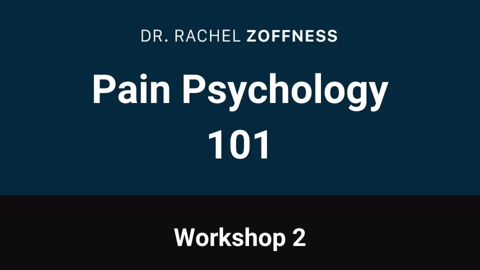 Pain Psychology 101 Course