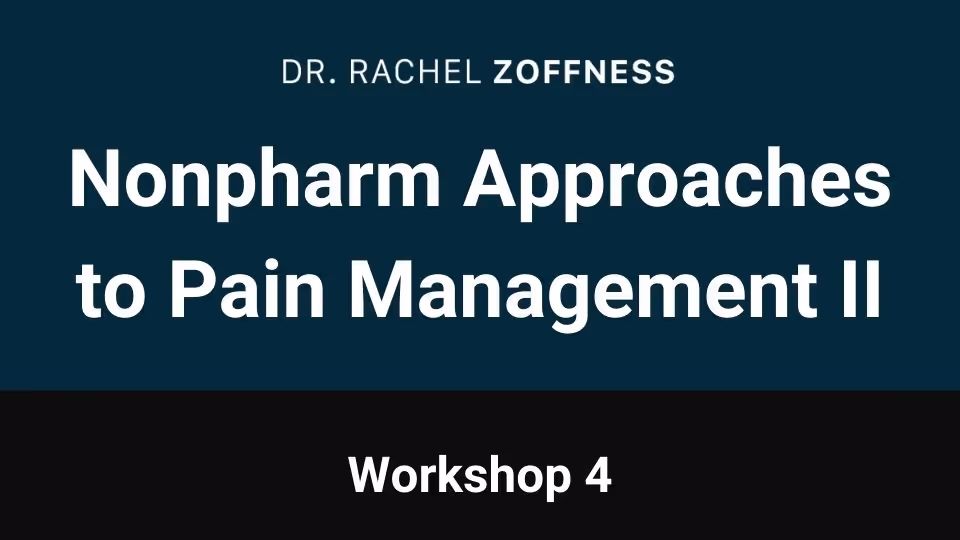 Nonpharm Approaches to Pain Management Course