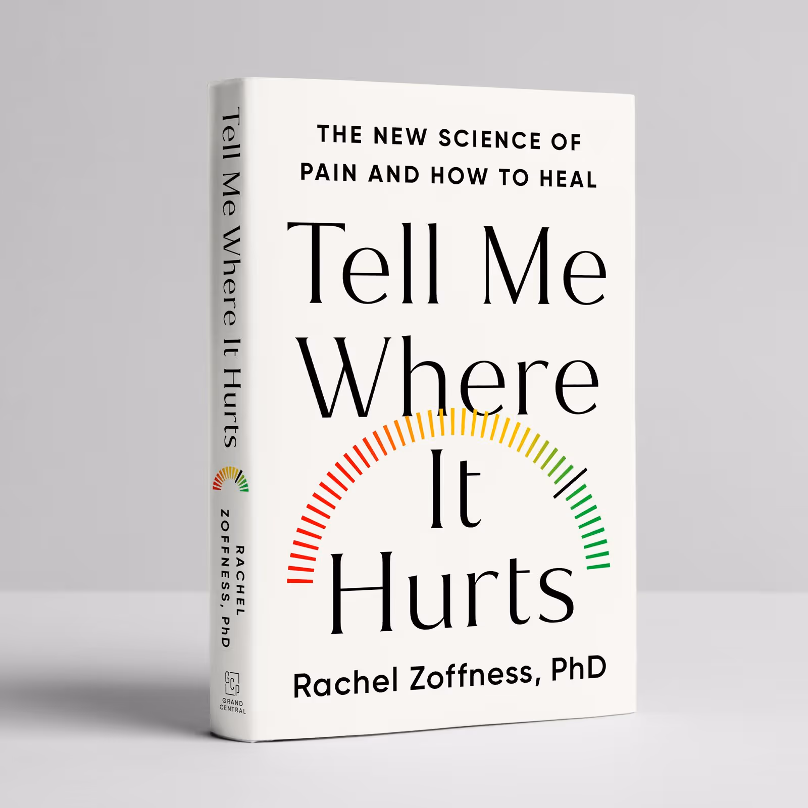 A hardcover copy of "tell me where it hurts'