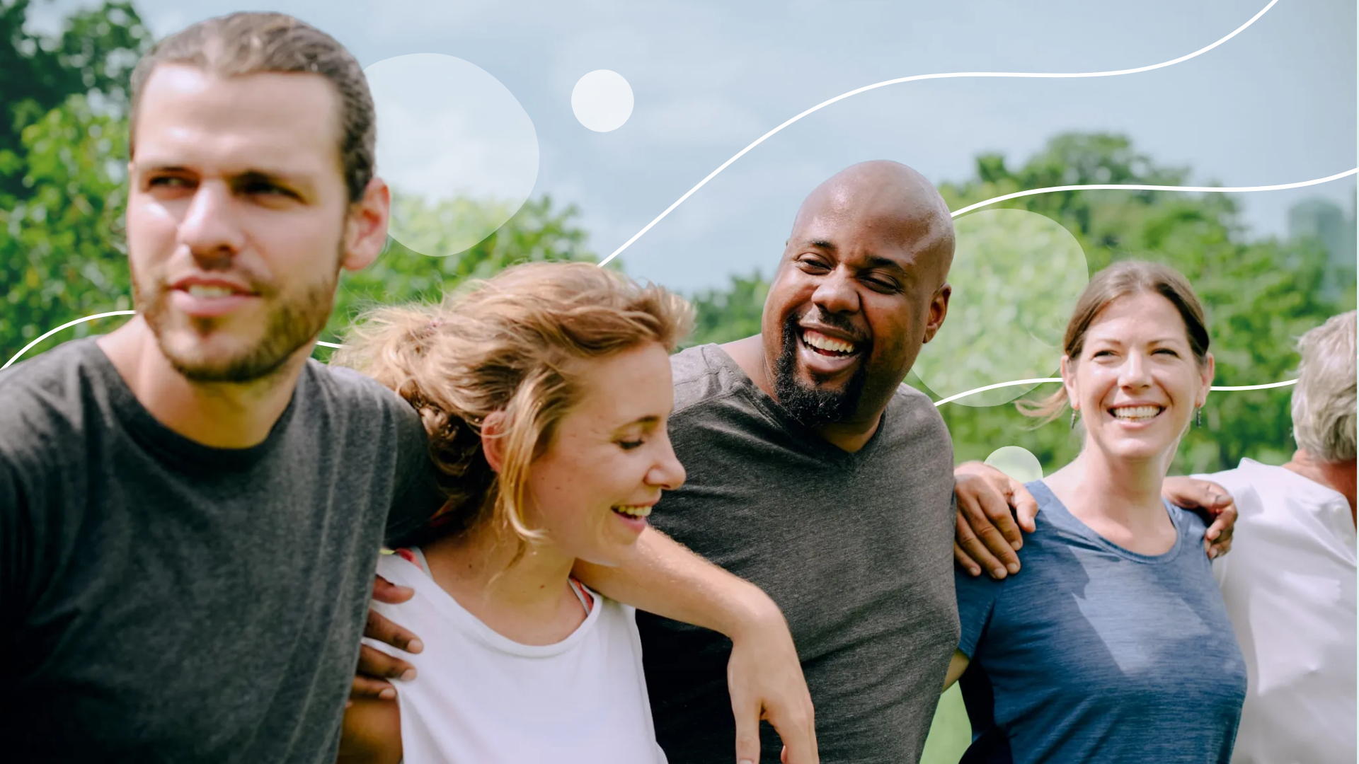 group of medical professionals talking with overlaying image that says serving 80,000 healthcare professionals