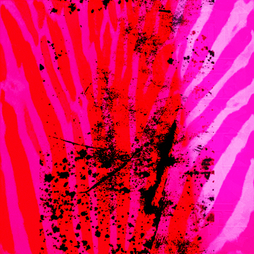 flickering pink zebra stripes