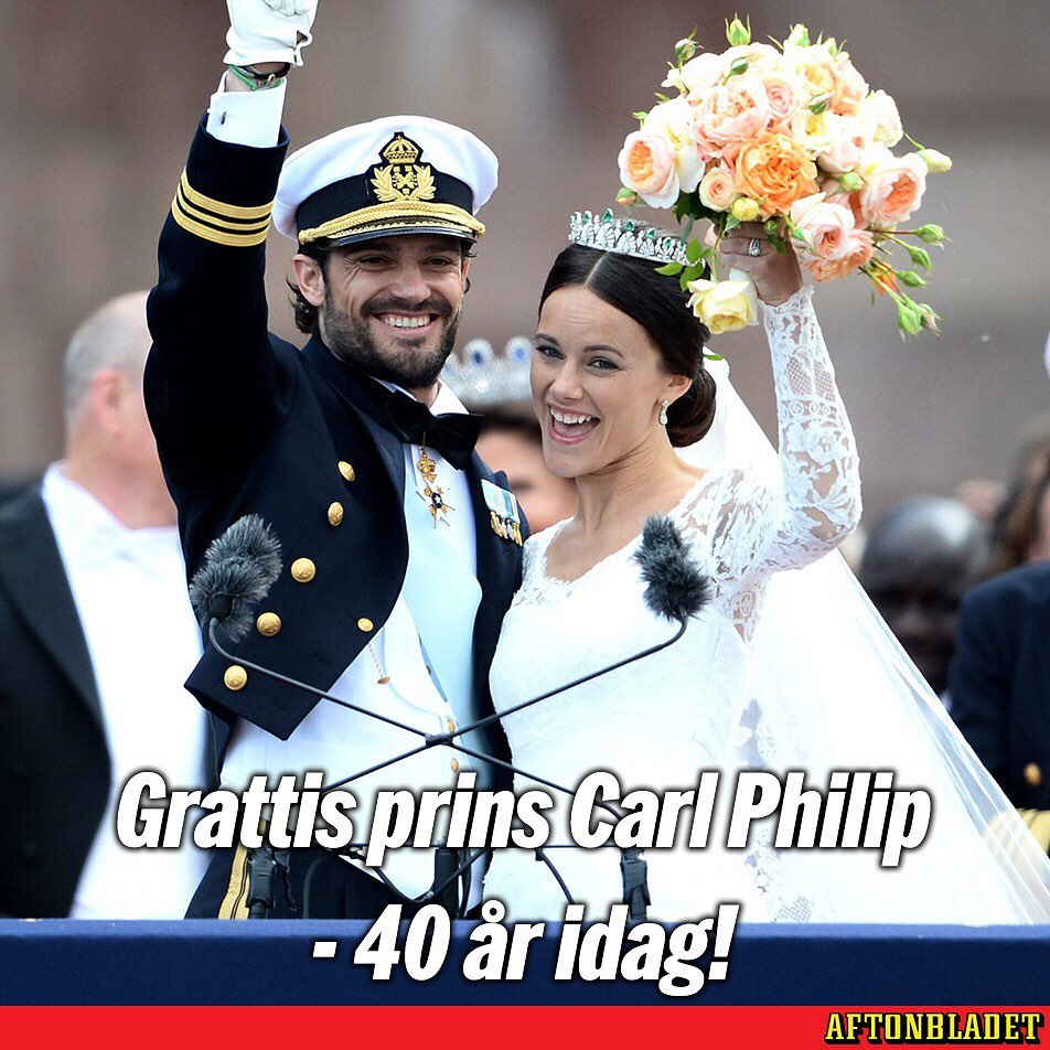 Swedish prince and his bride
