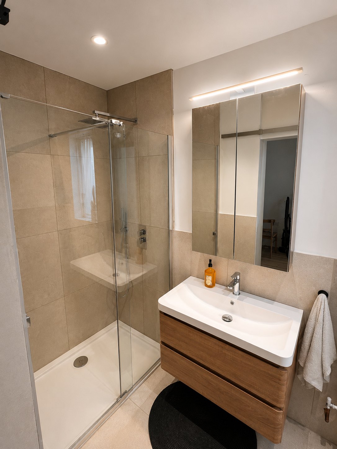 New shower room fitted as part of the side and rear extension, Brockley SE4