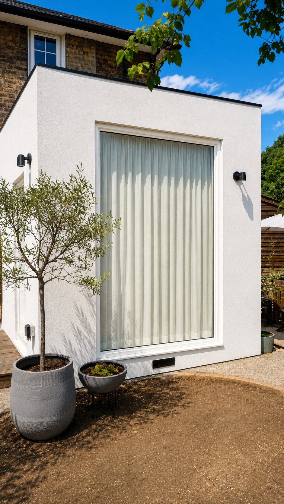 New picture window in the completed side and rear extension, Brockley SE4