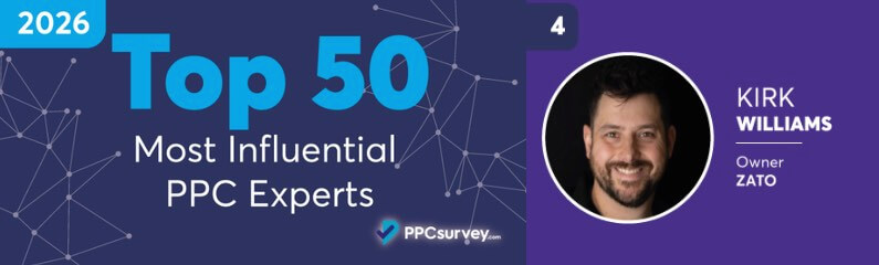 PPCKirk Top 4 google ads expert 2026 ppc survey top 50 PPCers