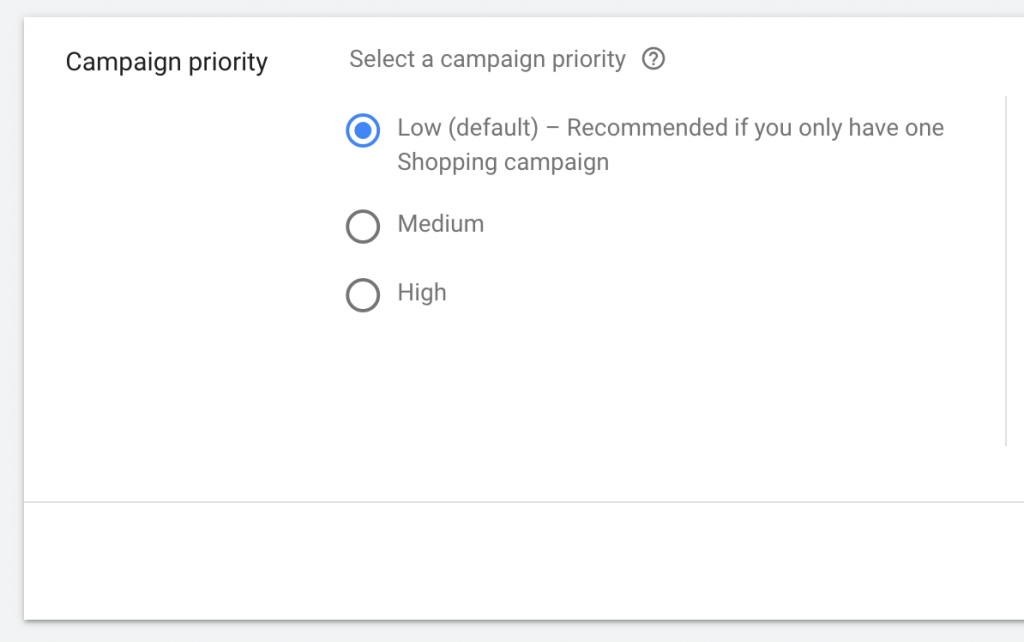 google shopping query filtering strategy