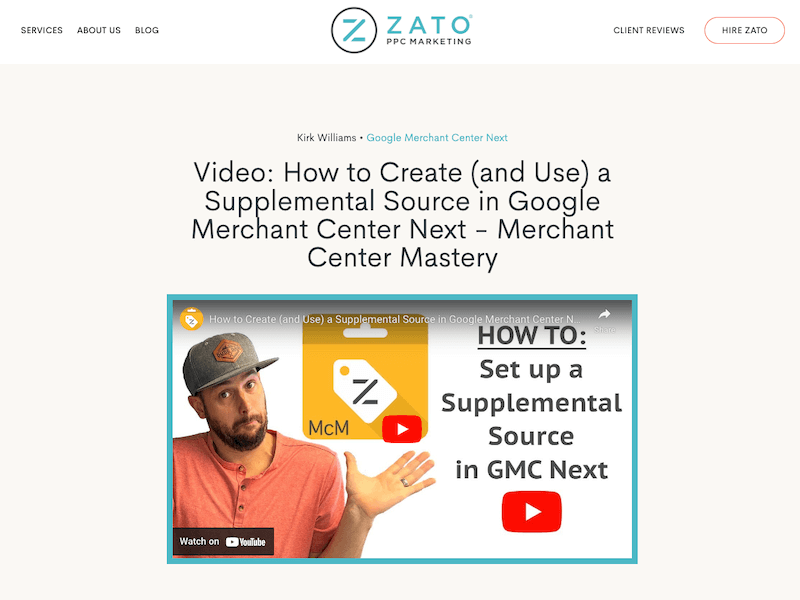 Video: How to Create (and Use) a Supplemental Source in Google Merchant Center Next - Merchant Center Mastery