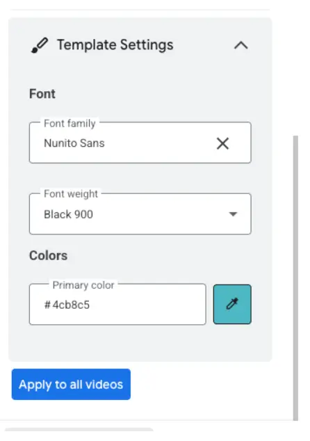 google ads veo font templates