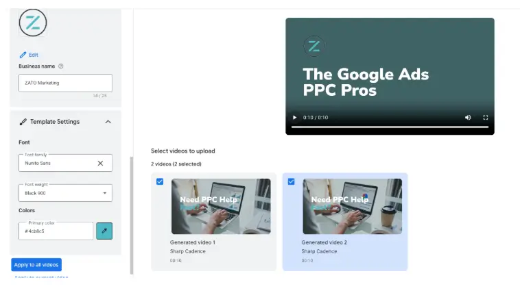 google veo create video ad