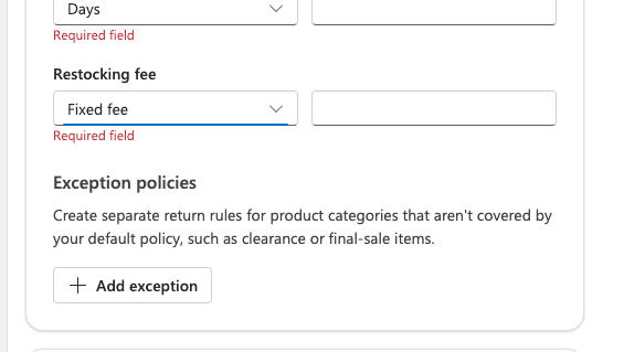 microsoft UCP settings exception policies