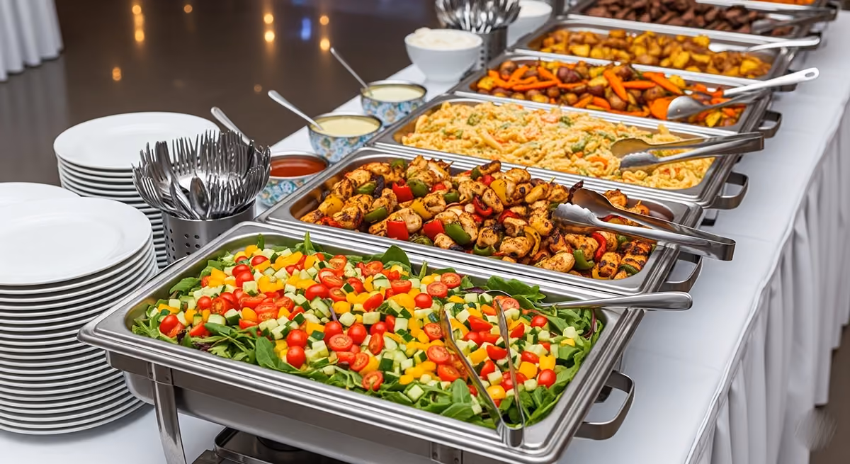 Buffet at a hospitality wholesaler as an example