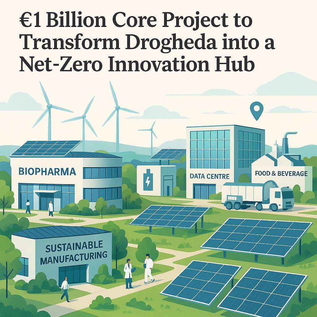 €1 Billion ‘Core’ Project to Transform Drogheda into a Net-Zero Innovation Hub 