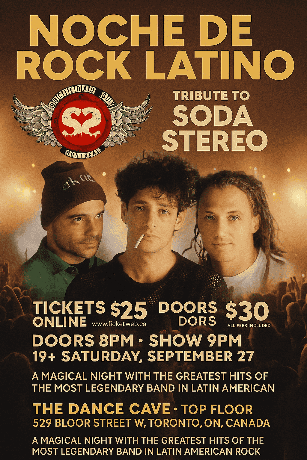 Tributo a Soda Stereo – Sociedad Sur (Latin Rock en Español)
