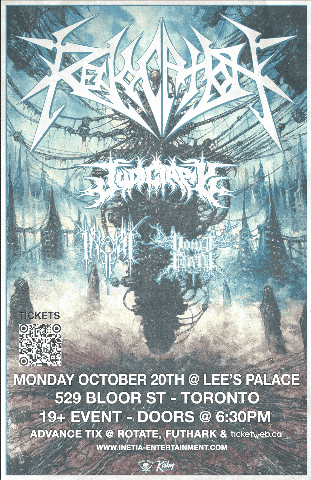 Revocation, Judiciary, Inferi, Vomit Forth