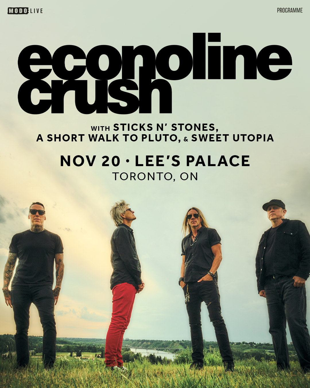 Econoline Crush w/ Sticks N' Stones, A Short Walk To Pluto & Sweet Utopia