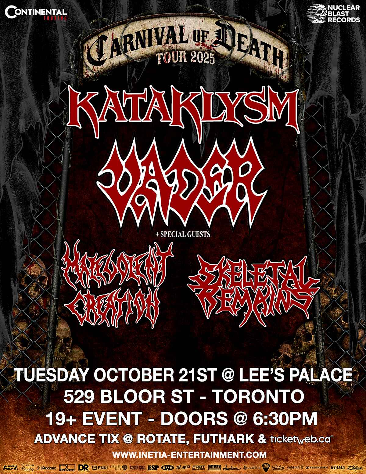 CARNIVAL OF DEATH TOUR 2025