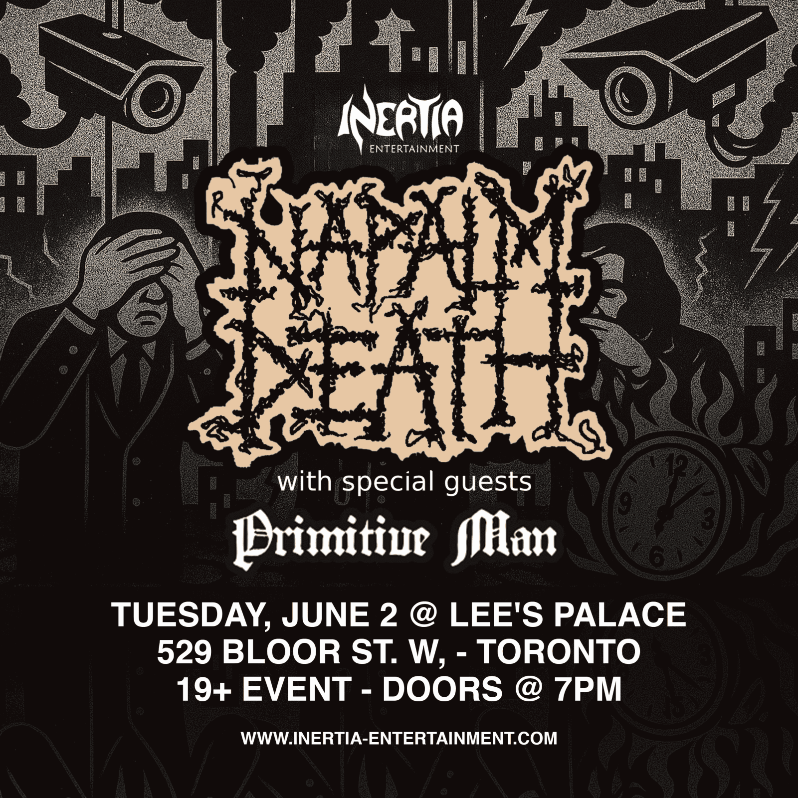 Napalm Death w/ Primitive Man