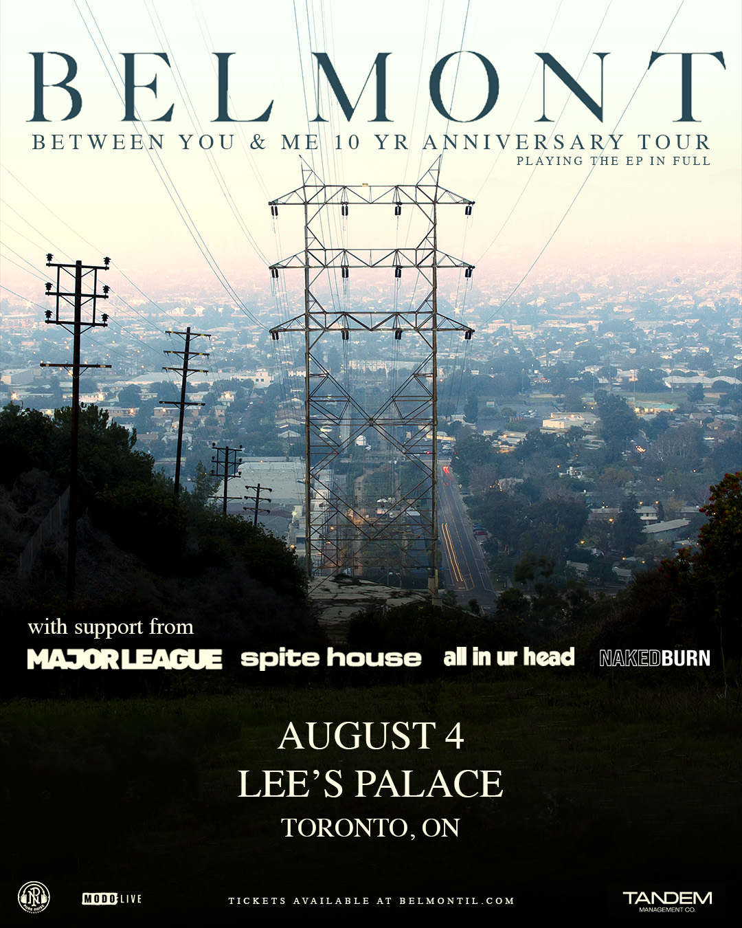 Belmont w/ Major League, Spite House, All In Ur Head, NakedBurn