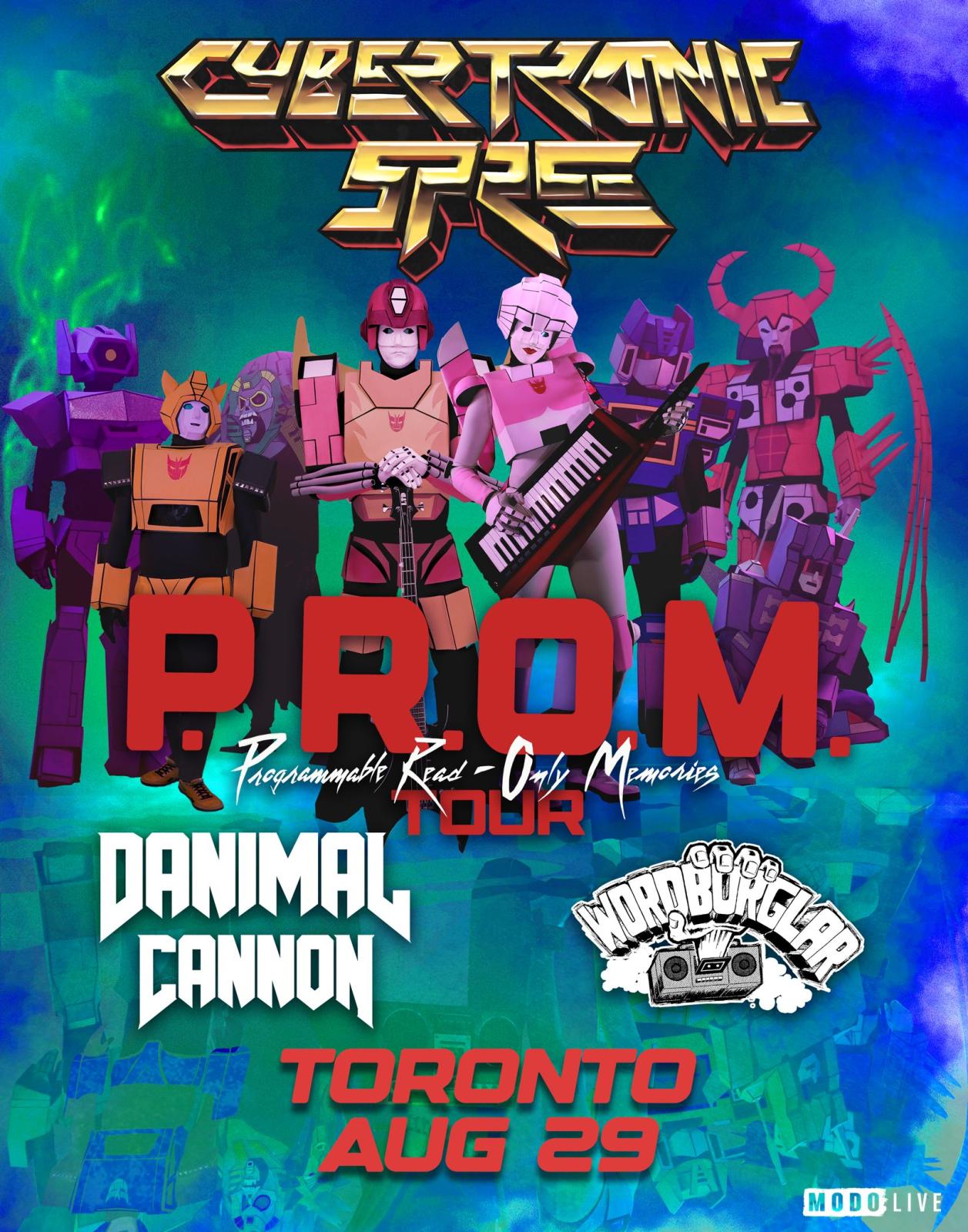 The Cybertronic Spree w/ Danimal Cannon and Wordburglar