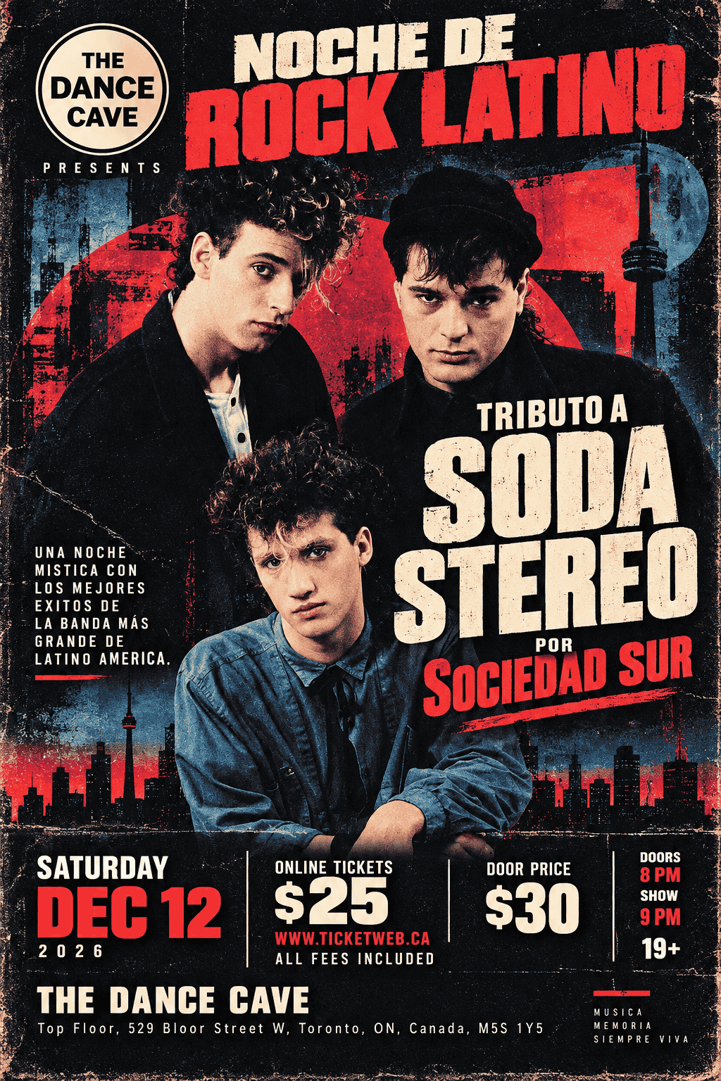 SODA STEREO TRIBUTE – Performed by Sociedad Sur