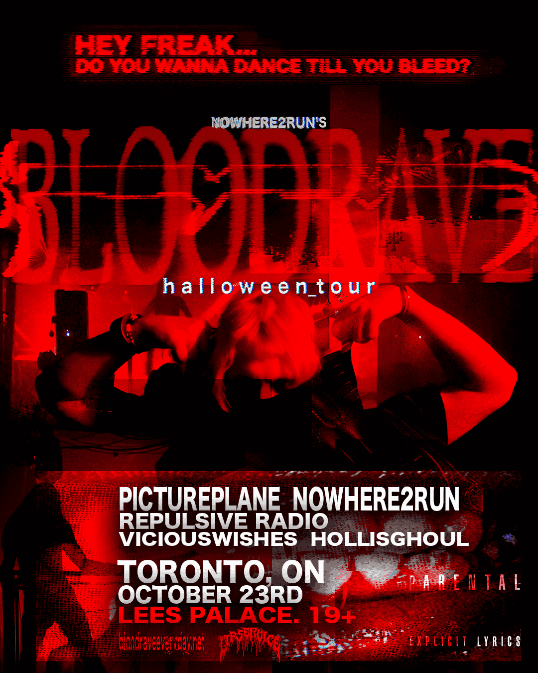 Bloodravew/ PICTUREPLANE, NOWHERETORUN, REPULSIVE RADIO, VICIOUSWISHES, HOLLISGHOUL
