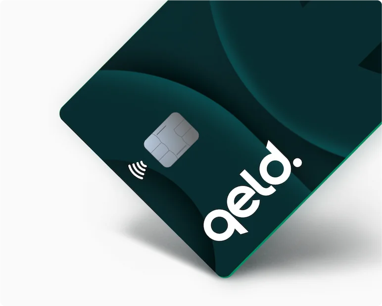 Smartphone som betalar med virtuellt Qred VISA på en fysisk betalterminal