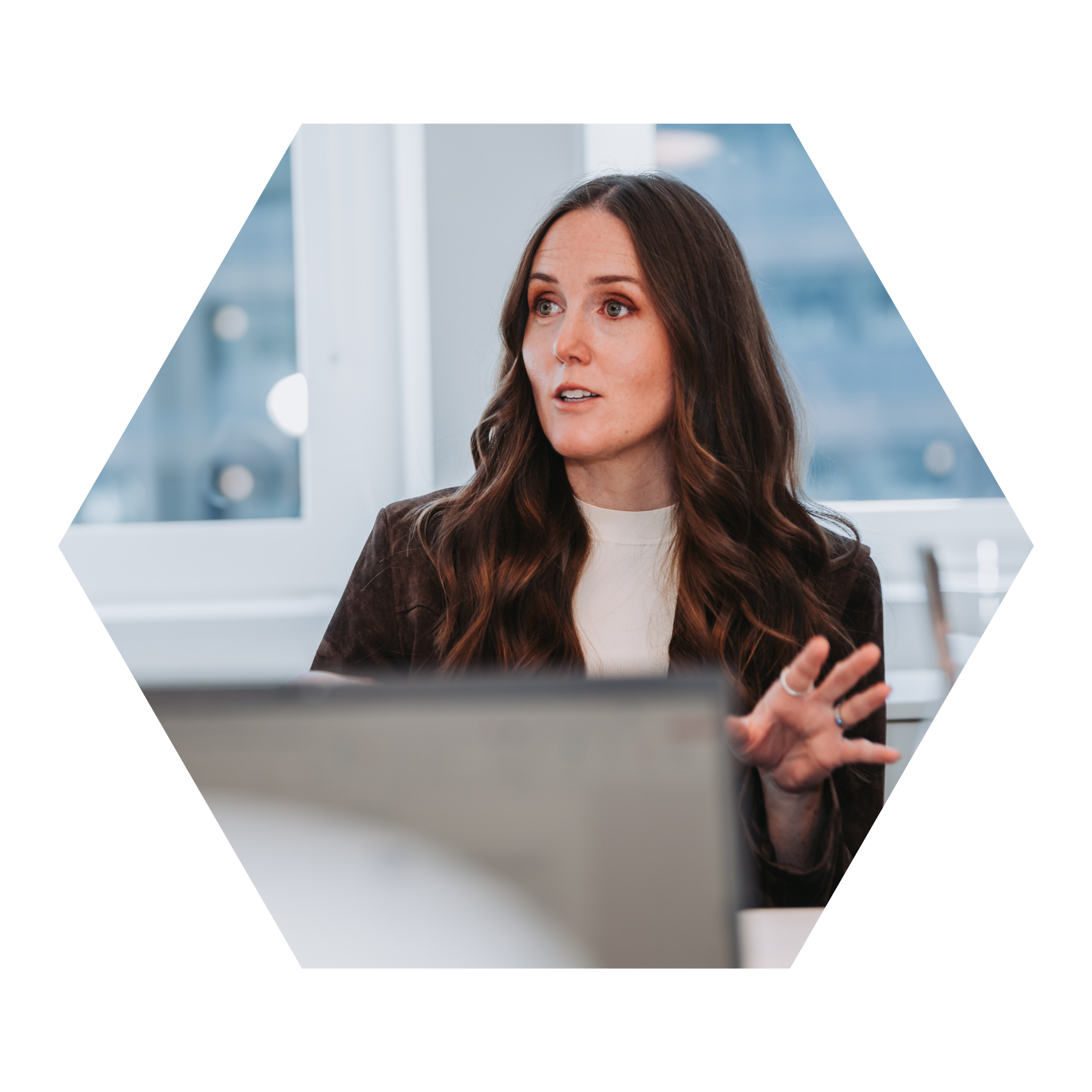 Glada anställda på Business Vision
