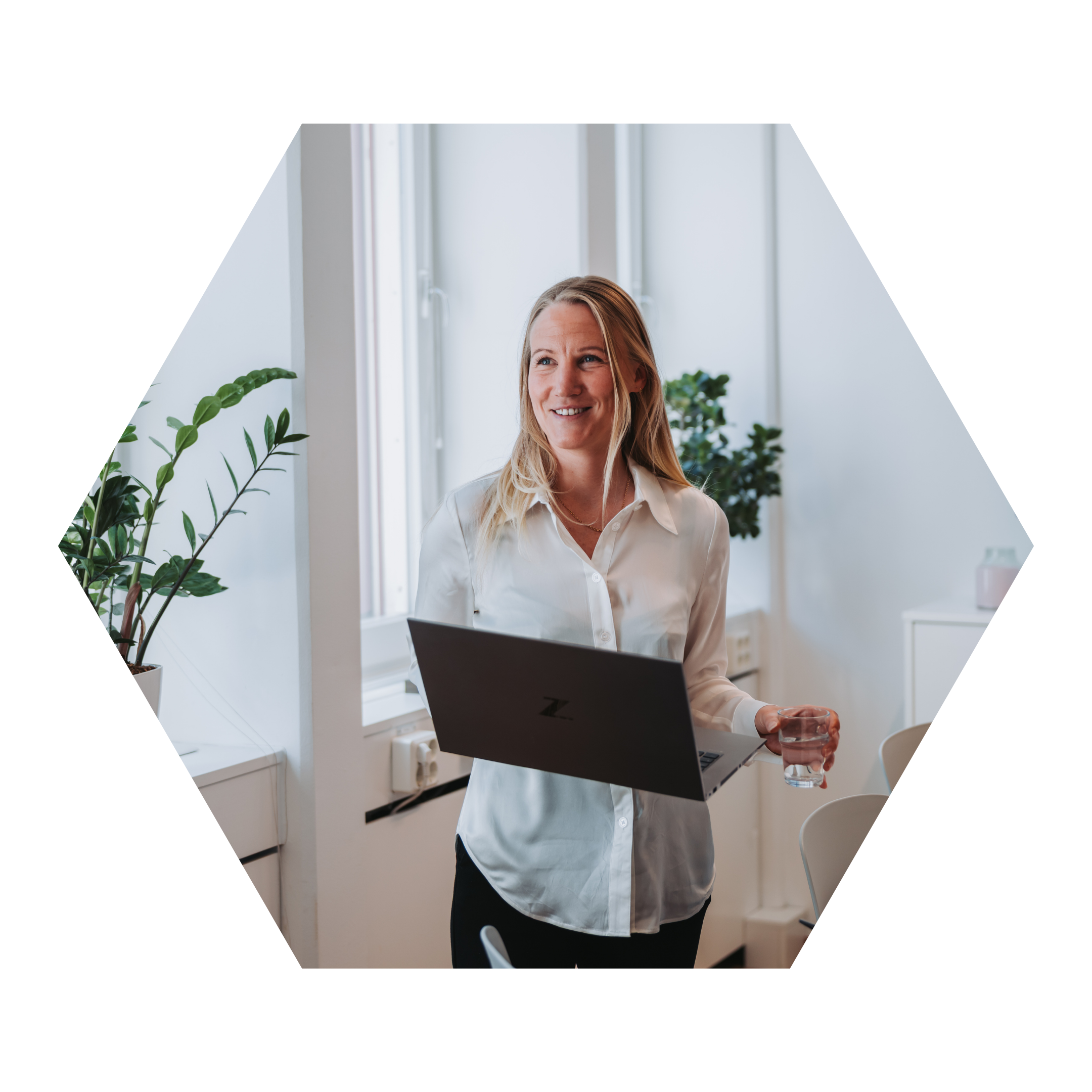 Glada anställda på Business Vision