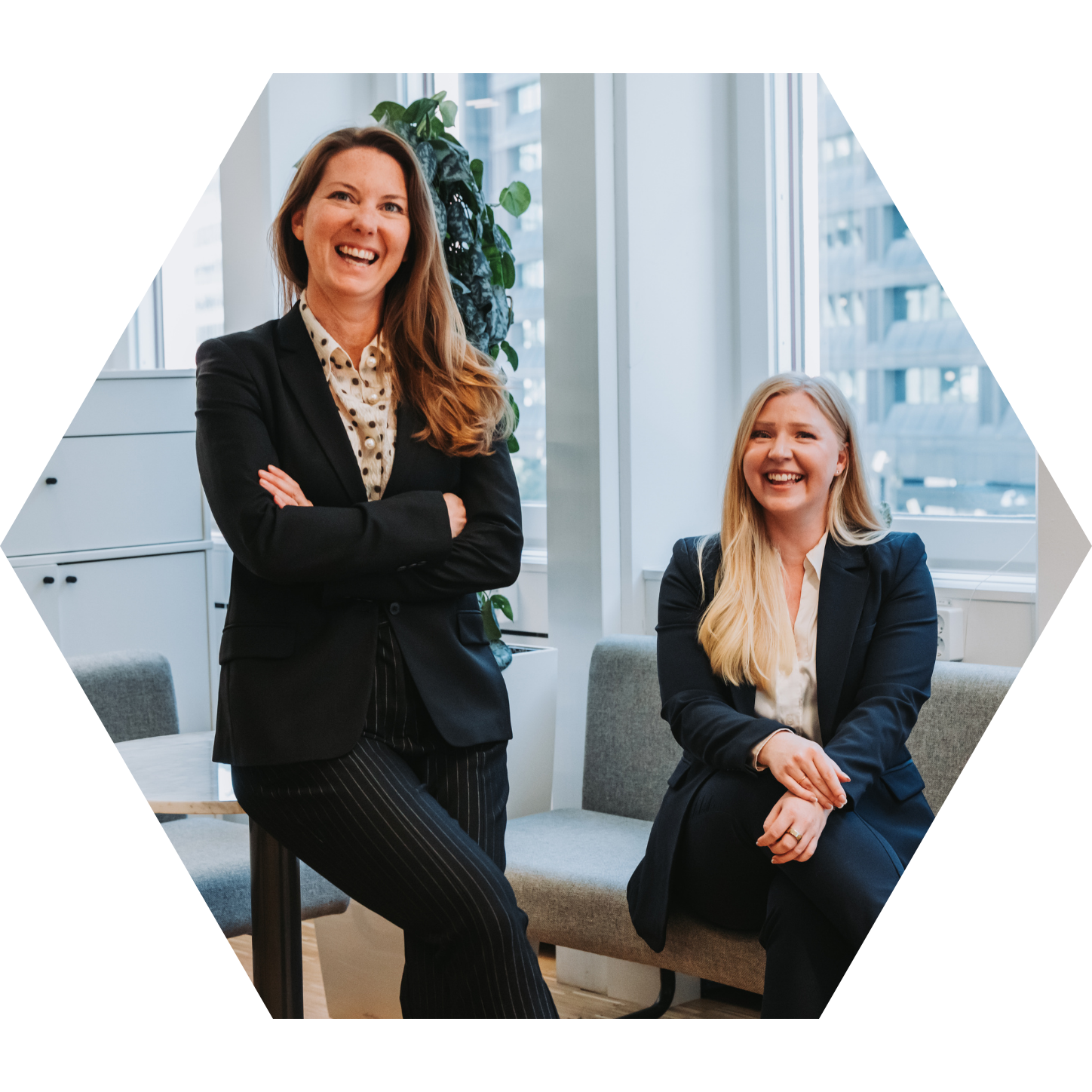 Glada anställda på Business Vision