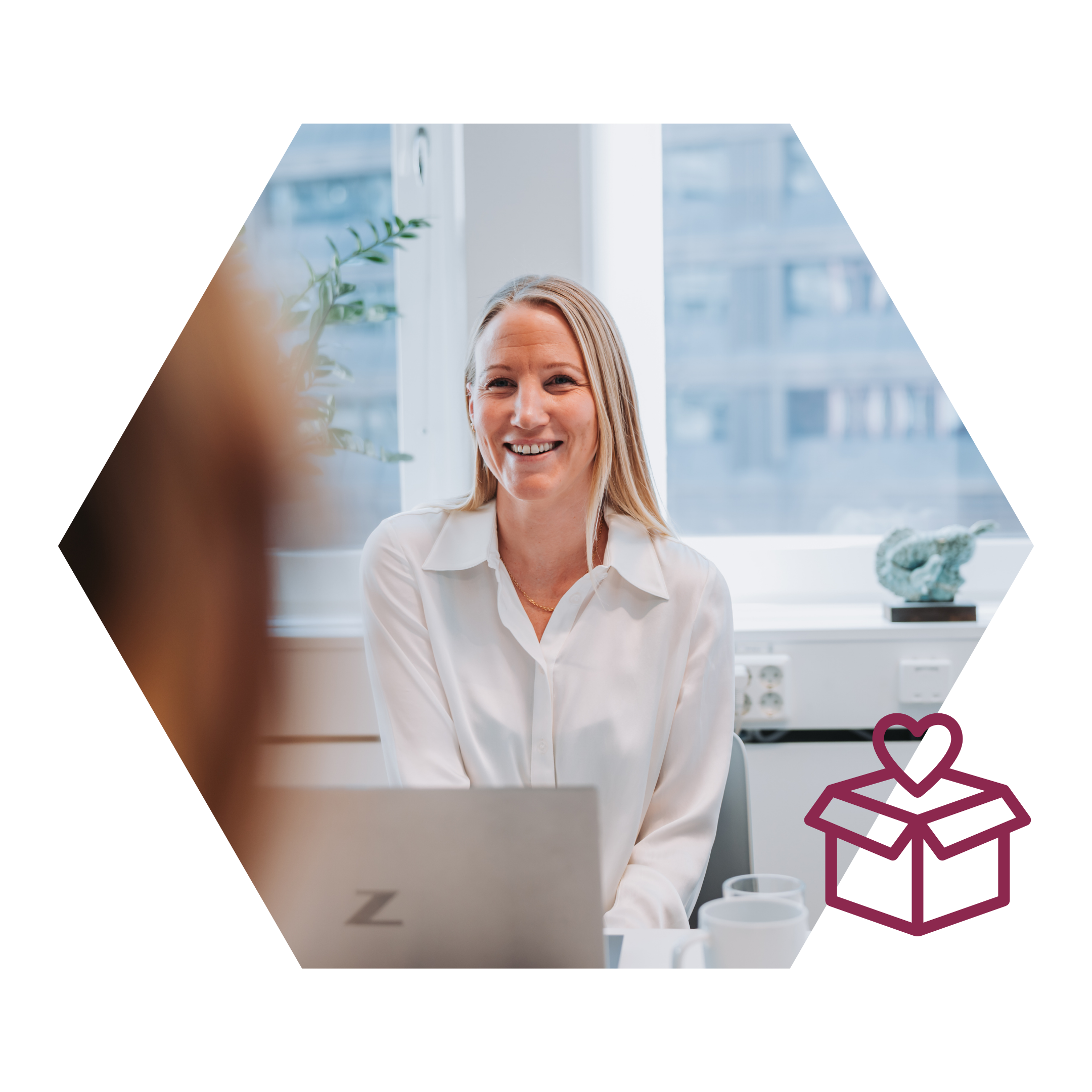 Glada anställda på Business Vision