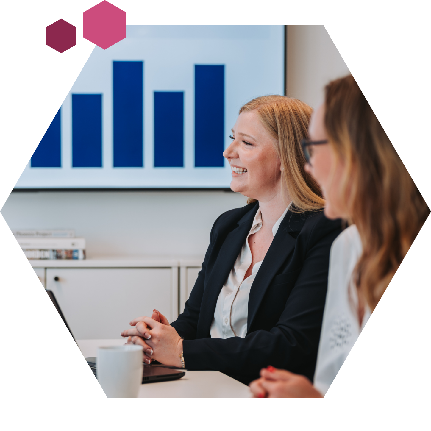 Glada anställda på Business Vision