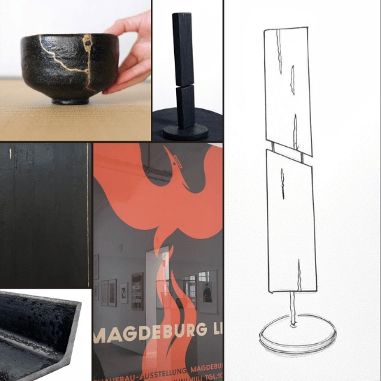 Bruch und Bindung Collage