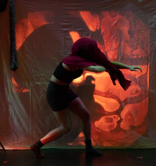 Photo: Forest Ferns Photography 2021 Nanaimo Fringe Production at the Port Theatre. Cast: Chantal Dobles Gering