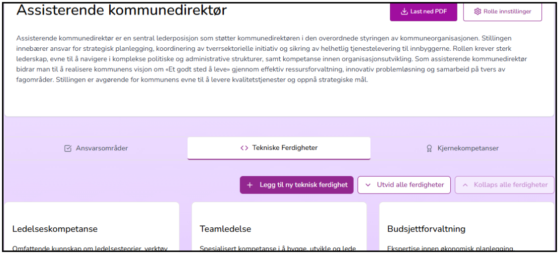 Kommunenes kompetansedatabase: digital løsning for kompetansekartlegging, stillingsbeskrivelser og kompetansestyring i kommunen