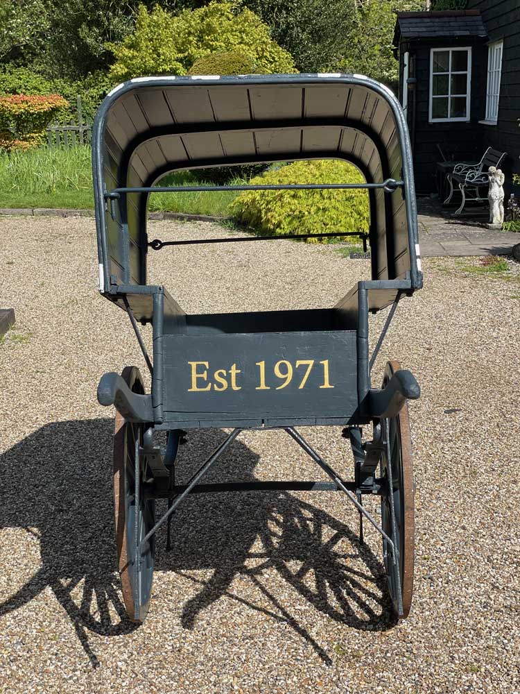adamdoesdesign lathamshome interiors barrel cart hand painted sign writing 1 design
