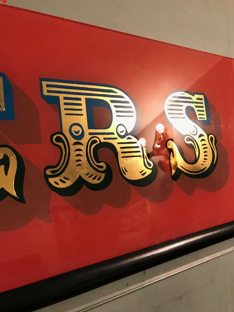 adamdoesdesign gold gilded lettering Lovers 7