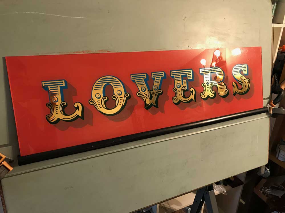 adamdoesdesign gold gilded lettering Lovers 3