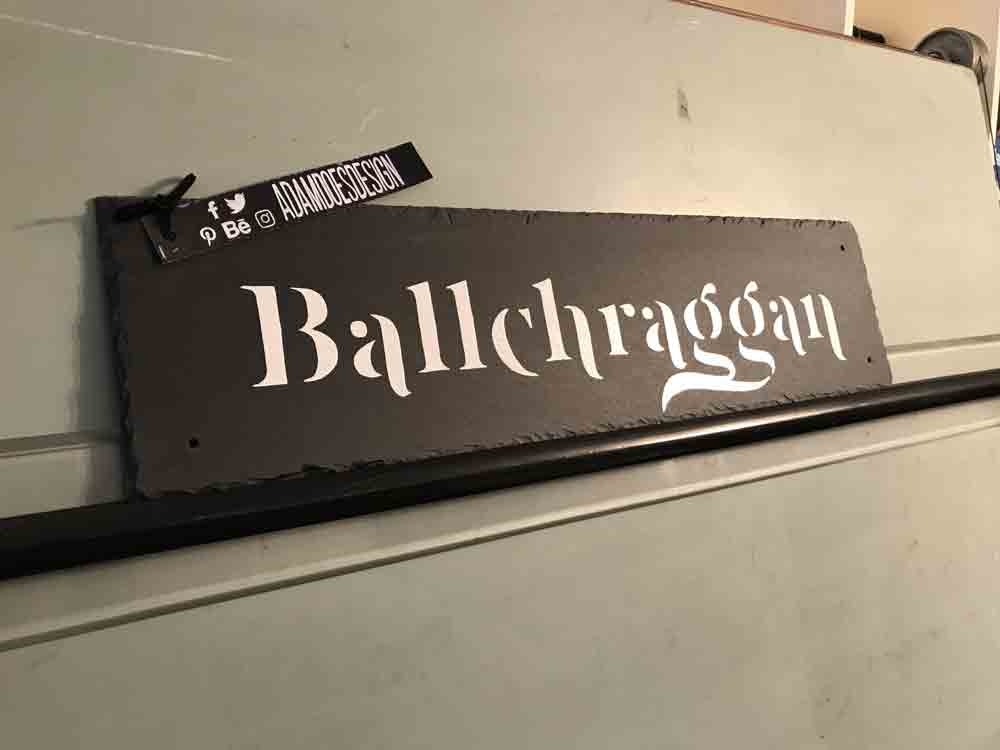 adamdoesdesign slate house sign hand painted - ballchraggan 1