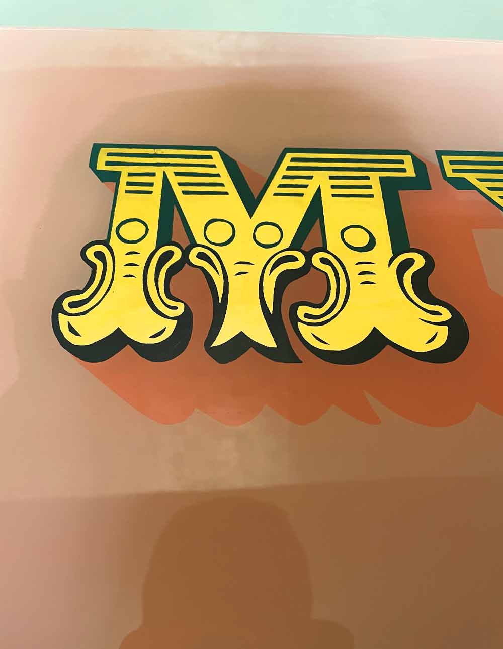 adamdoesdesign gold gilded lettering My Love14