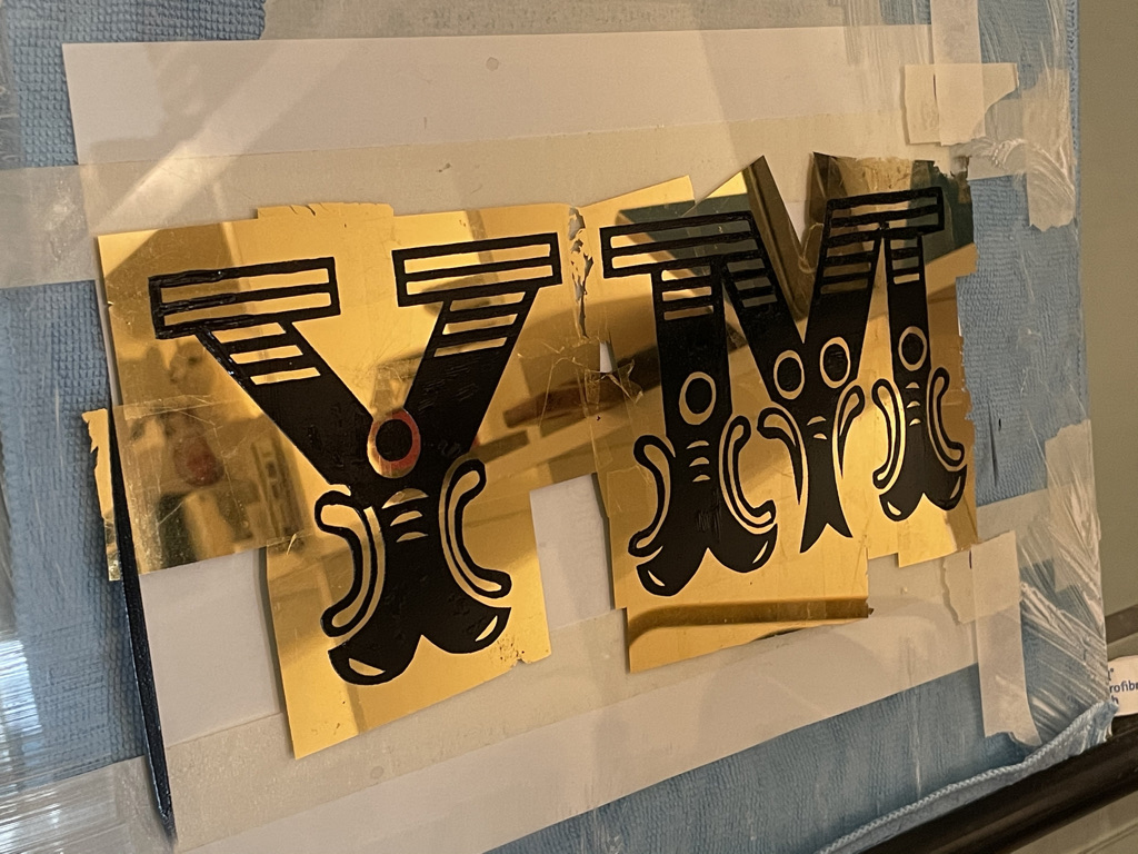 adamdoesdesign gold gilded lettering My Love5