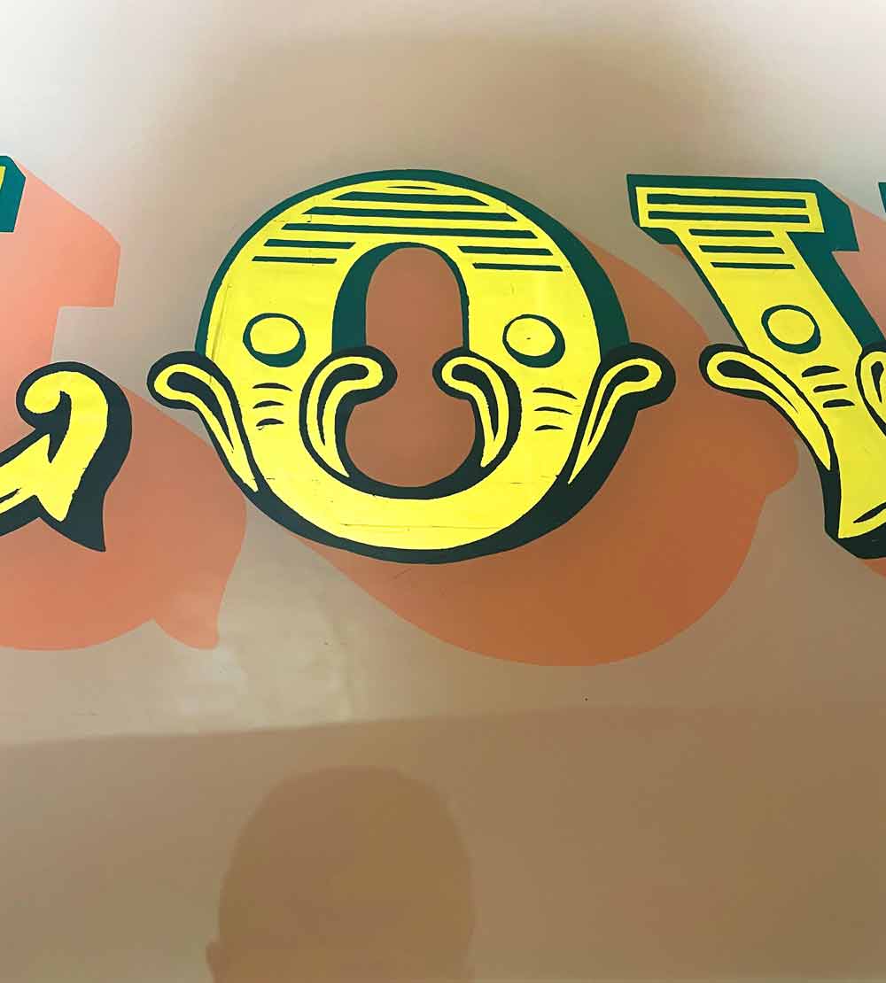 adamdoesdesign gold gilded lettering My Love11