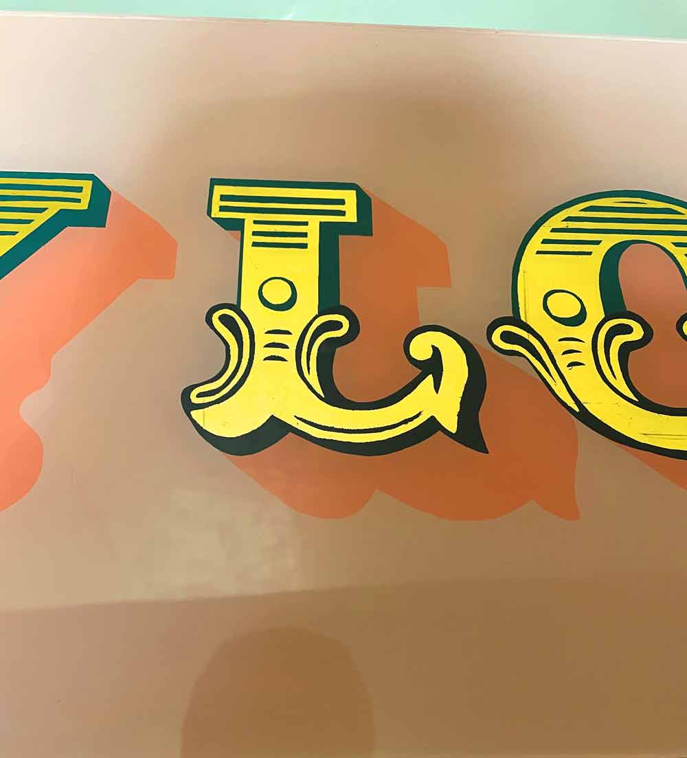 adamdoesdesign gold gilded lettering My Love12