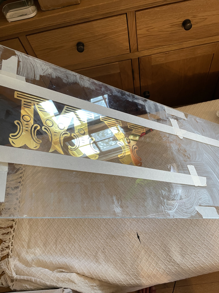 adamdoesdesign gold gilded lettering My Love3
