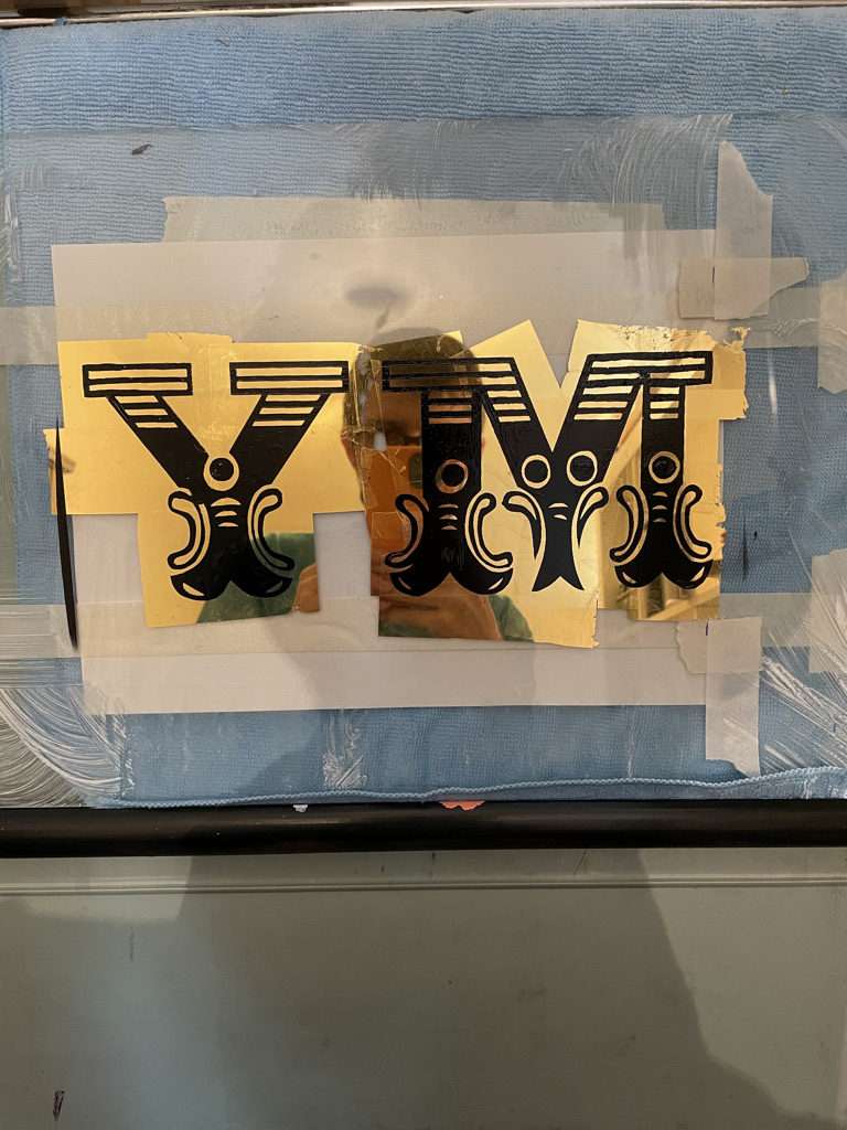 adamdoesdesign gold gilded lettering My Love7