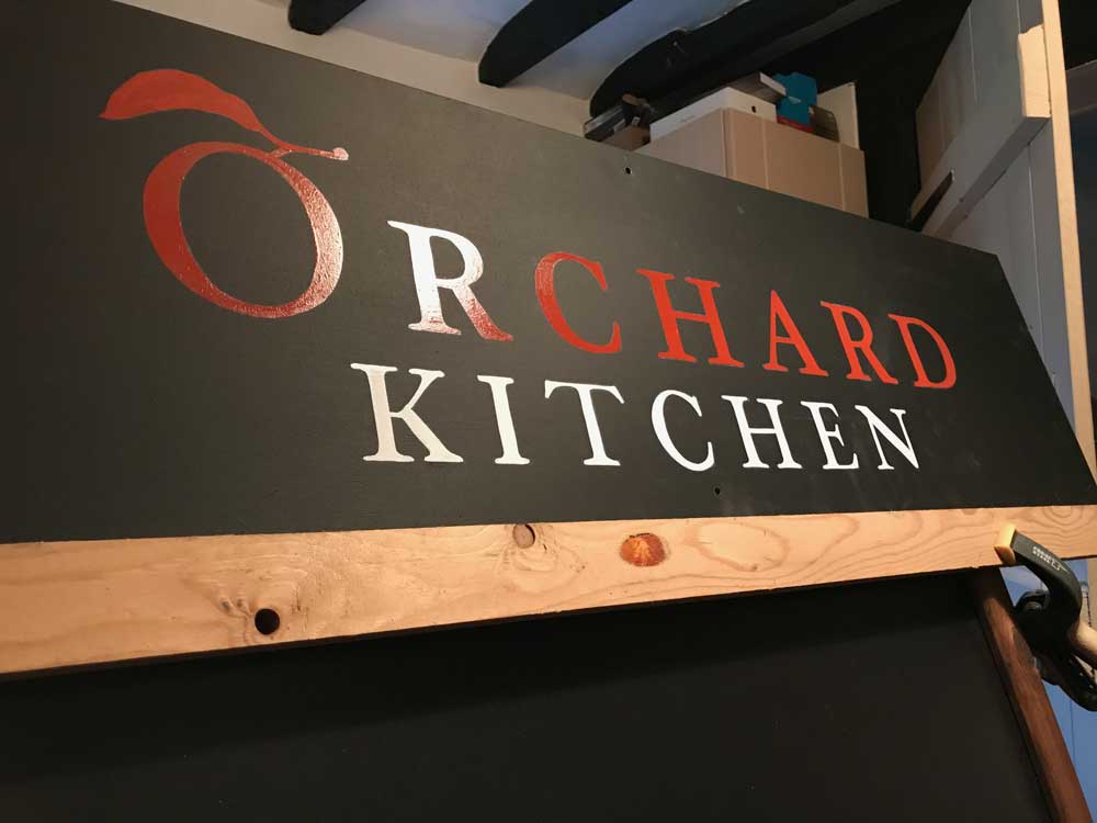 adamdoesdesign marks Hall Estate Orchard Kitchen Logo design