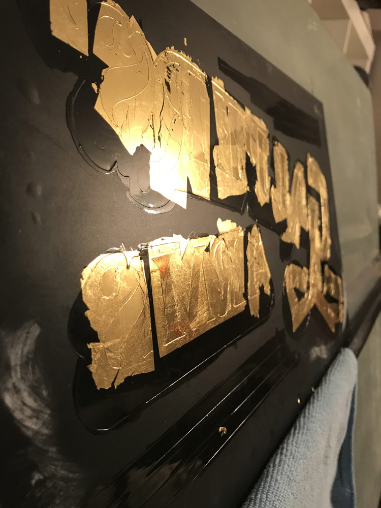 adamdoesdesign gold gilded letters - Galpers Arms4