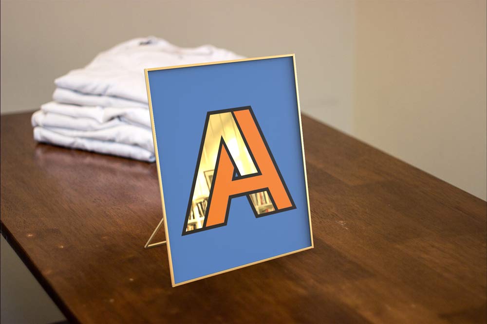 adamdoesdesign gold gilded letters - A