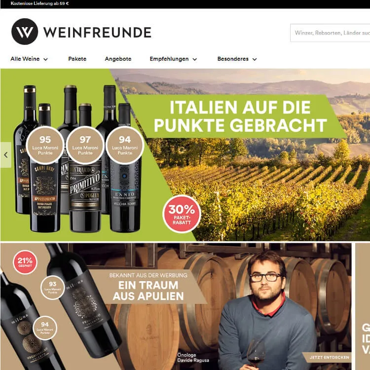 Endmark Project – WEINFREUNDE