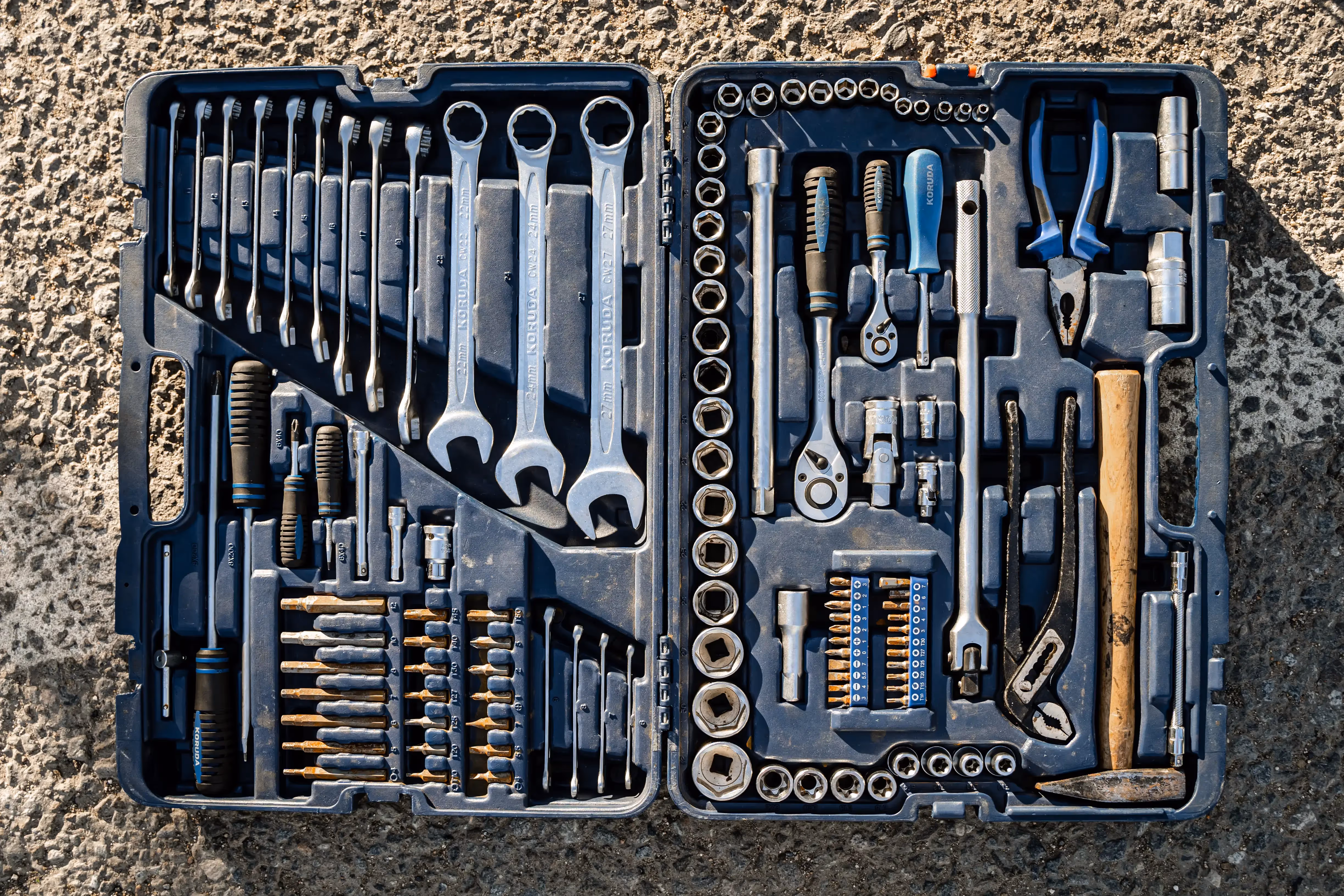 A full toolbox open and lying flat showing all the tools within - UserVoice Images